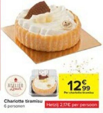 Carrefour Charlotte tiramisu aanbieding