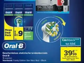 Carrefour Geschenkdoos elektrische tandenborstels Oral-B aanbieding