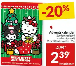 Intermarché Adventskalender Zonder speelgoed aanbieding