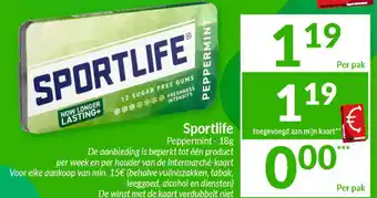 Intermarché Sportlife Peppermint aanbieding