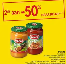 Intermarché Manna Koude saus aanbieding