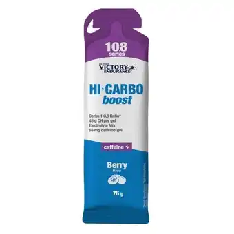 Decathlon Gel Hi Carbo Boost Gel met cafeïne - 76 g Wild Berry Victory Endurance aanbieding