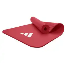 Decathlon 7 mm fitnessmat - Rood aanbieding