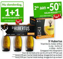 Intermarché St Hubertus Tripel blond, Amber of Hop aanbieding