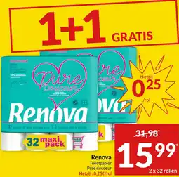 Intermarché Renova Toiletpapier Pure douceur aanbieding