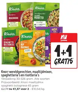 Jumbo Knorr wereldgerechten, maaltijdmixen, spaghetteria's en risotteria's aanbieding