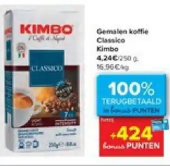 Carrefour Gemalen koffie Classico Kimbo aanbieding