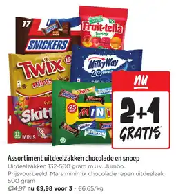 Jumbo Assortiment uitdeelzakken chocolade en snoep aanbieding