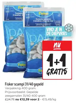 Jumbo Fisker scampi 31/40 gepeld aanbieding