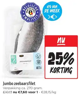 Jumbo Jumbo zeebaarsfilet aanbieding