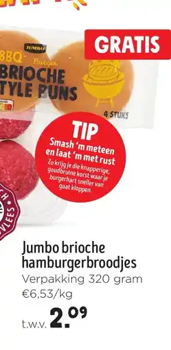 Jumbo Jumbo brioche hamburgerbroodjes aanbieding