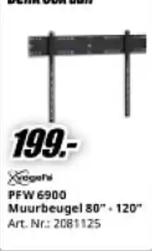 MediaMarkt PFW 6900 Muurbeugel 80"-120" Art. Nr.: 2081125 aanbieding