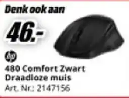 MediaMarkt Hp 480 Comfort Zwart Draadloze muis aanbieding