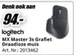 MediaMarkt logitech MX Master 3s Grafiet Draadloze muis aanbieding
