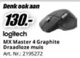 MediaMarkt logitech MX Master 4 Graphite Draadloze muis aanbieding