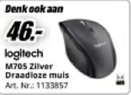 MediaMarkt logitech M705 Zilver Draadloze muis Art. Nr.: 1133857 aanbieding