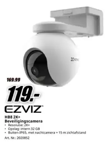 MediaMarkt Ezviz HB8 2K+ Beveiligingscamera aanbieding