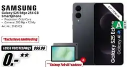 MediaMarkt Samsung Galaxy S25 Edge 256 GB Smartphone aanbieding