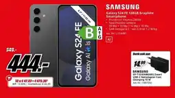 MediaMarkt Samsung Galaxy 524 FE 128GB Graphite Smartphone aanbieding