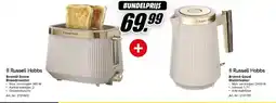 MediaMarkt Russell Hobbs Brontë Stone Broodrooster + Brontë Goud Waterkoker aanbieding