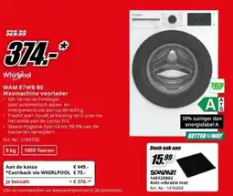 MediaMarkt Whirlpool WAM 87WB BE Wasmachine voorlader aanbieding