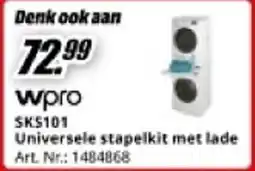 MediaMarkt wpro SKS101 Universele stapelkit met lade aanbieding