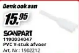 MediaMarkt Scanpart 1190004047 PVC Y-stuk afvoer aanbieding