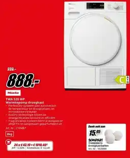 MediaMarkt Miele TWA 520 WP Warmtepomp droogkast aanbieding