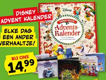 Boekenvoordeel Disney advent kalender aanbieding