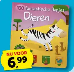 Boekenvoordeel 100 fantastische flapjes Dieren aanbieding