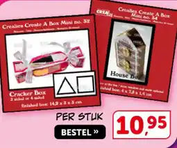 Boekenvoordeel Crealies Create A Box Mini aanbieding