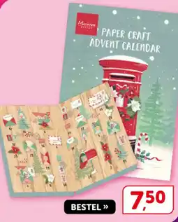 Boekenvoordeel Paper craft advent calendar aanbieding