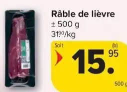 Carrefour Market Râble de lièvre aanbieding