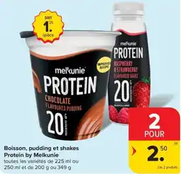 Carrefour Market Protein by Melkunie Boisson, pudding et shakes aanbieding