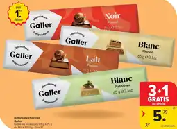 Carrefour Market Galler Bâtons de chocolat aanbieding