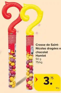 Carrefour Market Hamlet Crosse de Saint Nicolas dragées en chocolat aanbieding