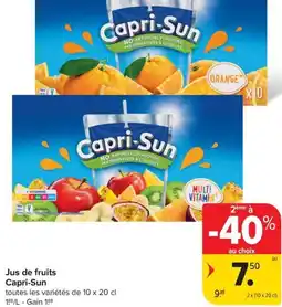 Carrefour Market Capri-Sun Jus de fruits aanbieding