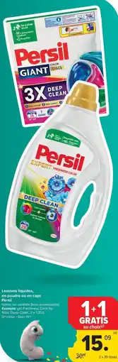 Carrefour Market Persil Lessives liquides, en poudre ou en caps aanbieding