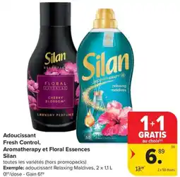 Carrefour Market Silan Adoucissant Fresh Control, Aromatherapy et Floral Essences aanbieding