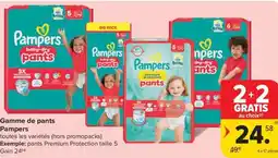 Carrefour Market Pampers Gamme de pants aanbieding