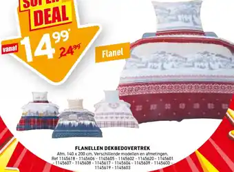 Flanellen dekbedovertrek