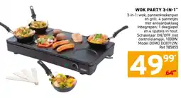 Trafic Domo wok party 3 in 1 aanbieding