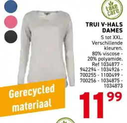Trafic Trui v-hals dames aanbieding