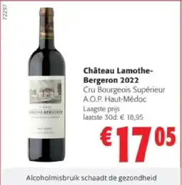 Colruyt Château LamotheBergeron 2022 aanbieding