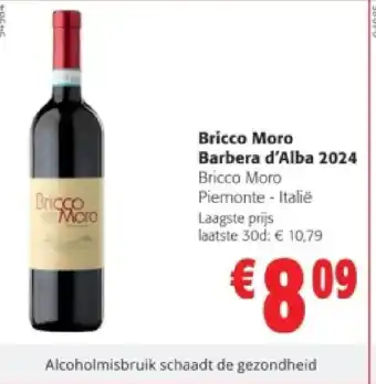 Colruyt Bricco Moro Barbera d'Alba 2024 aanbieding