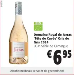 Colruyt Domaine Royal de Jarras 'Tête de Cuvée' Gris de Gris 2024 aanbieding