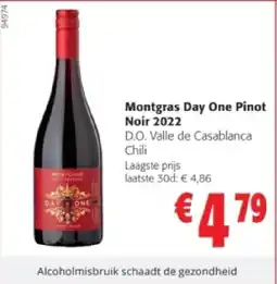 Colruyt Montgras Day One Pinot Noir 2022 aanbieding