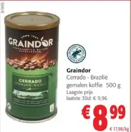 Colruyt Graindor Cerrado - Brazilië gemalen koffie 500 g aanbieding