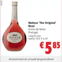 Colruyt Mateus 'The Original Rosé aanbieding