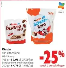 Colruyt Kinder Mini Bueno 108 g aanbieding